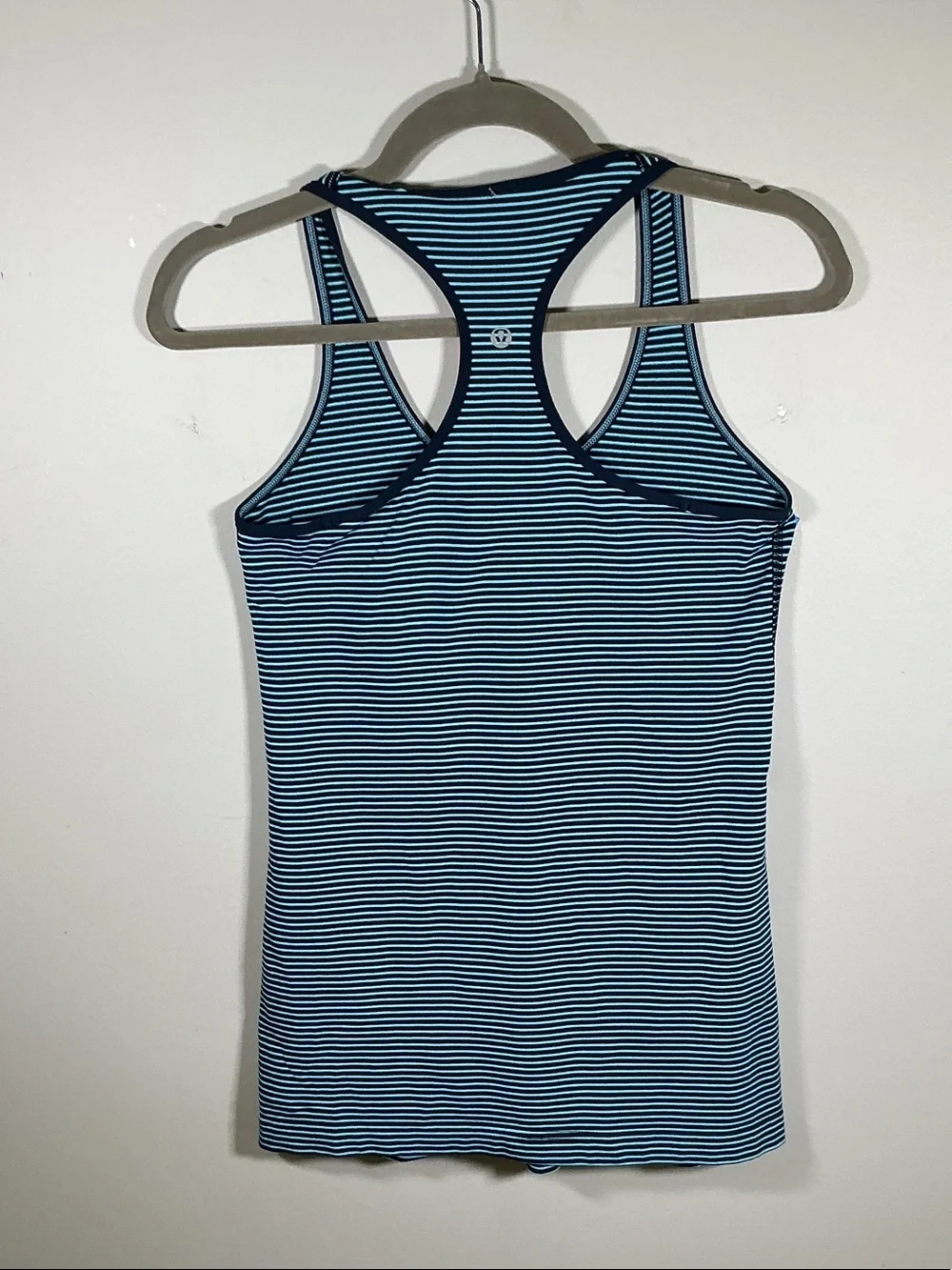 Lululemon Striped Racerback Tank Top Blue Medium (No Tag)
